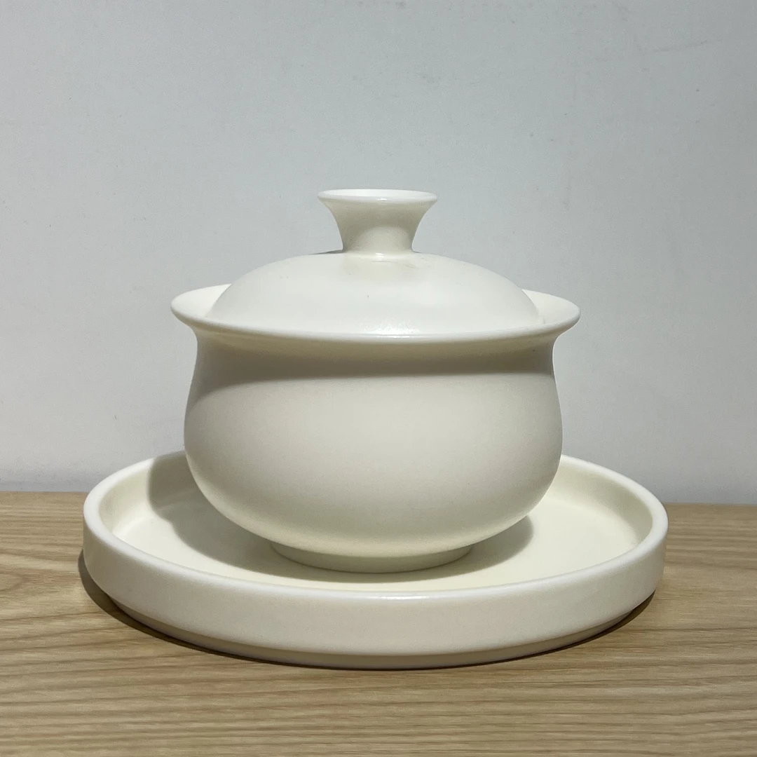 闻兮茶器宝石釉福袋三才盖碗大容量陶瓷泡茶碗