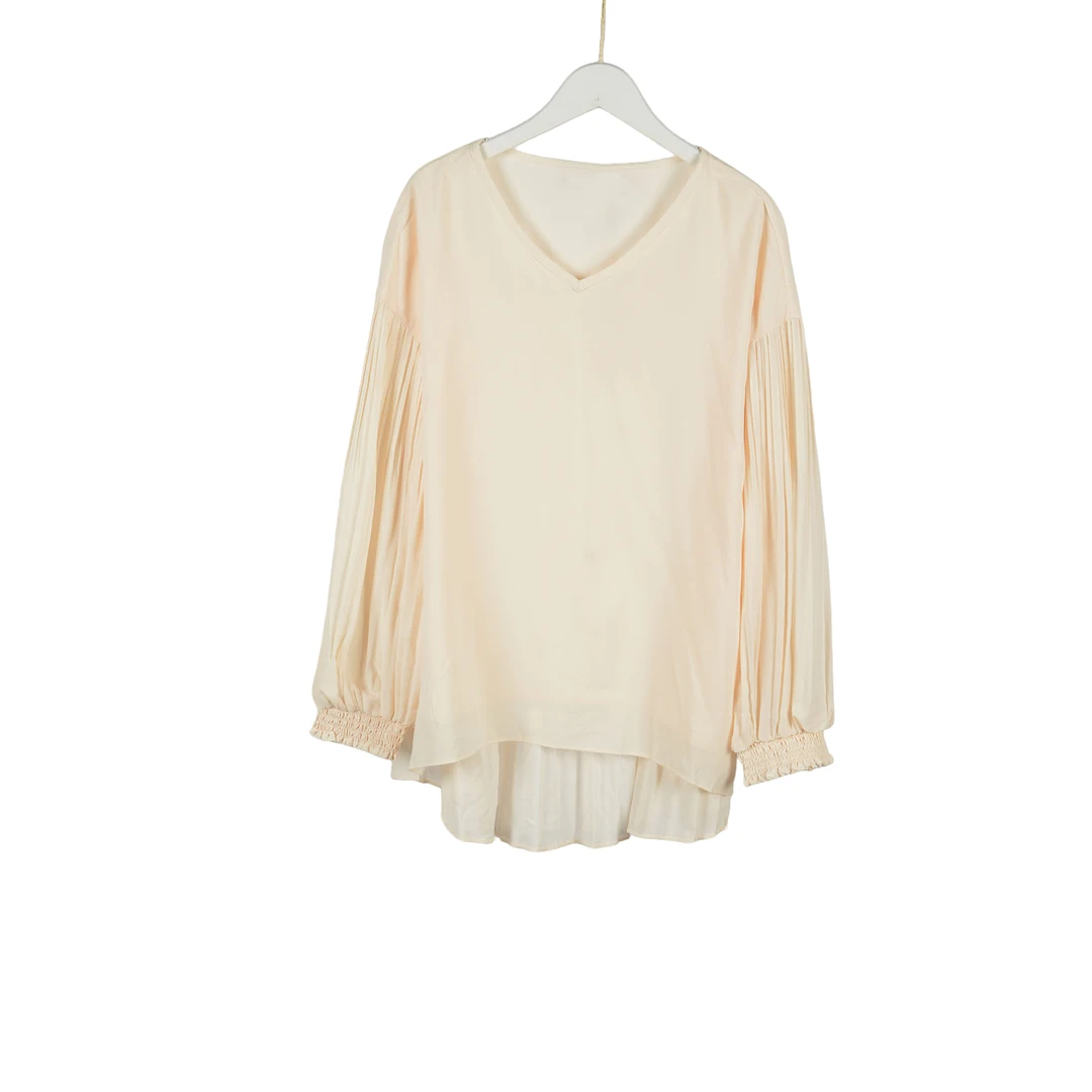 【专柜捡漏F-5】女装KNSLC春游出行衣服-上衣3104-杏色大二码