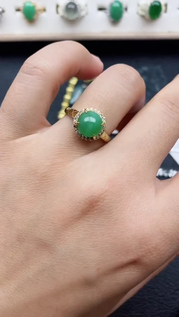 【闪购商品】翡翠戒指银S925镶嵌11111