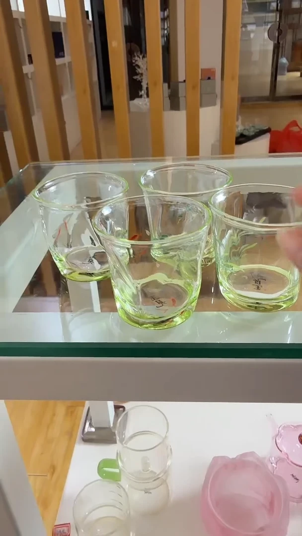 手绘四只清韵杯