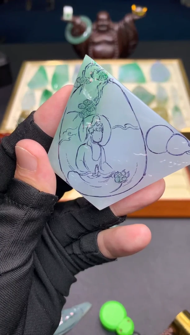 未镶嵌定制翡翠天然翡翠裸石（包工）