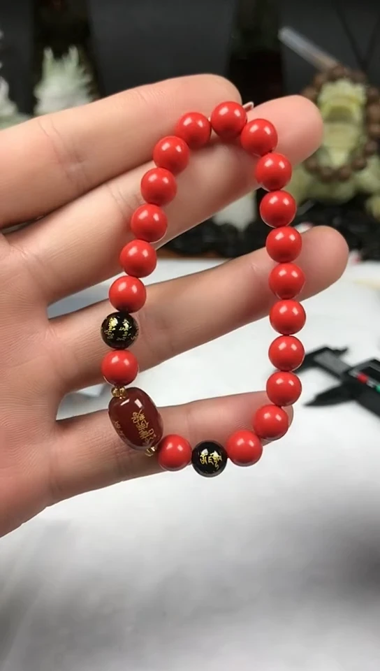天然辰砂朱砂手串