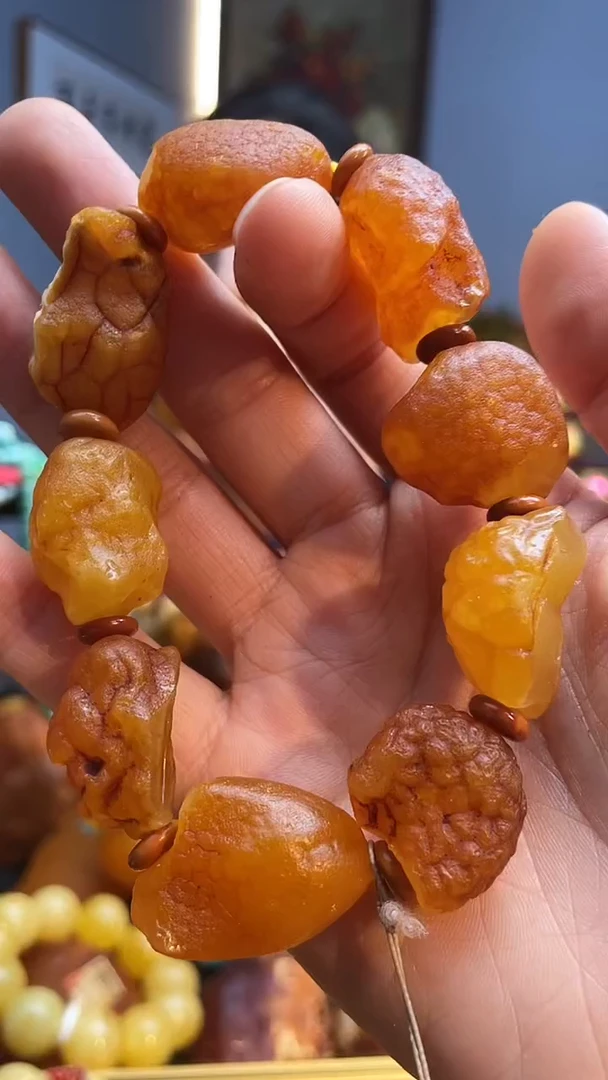 未镶嵌琥珀手串手串