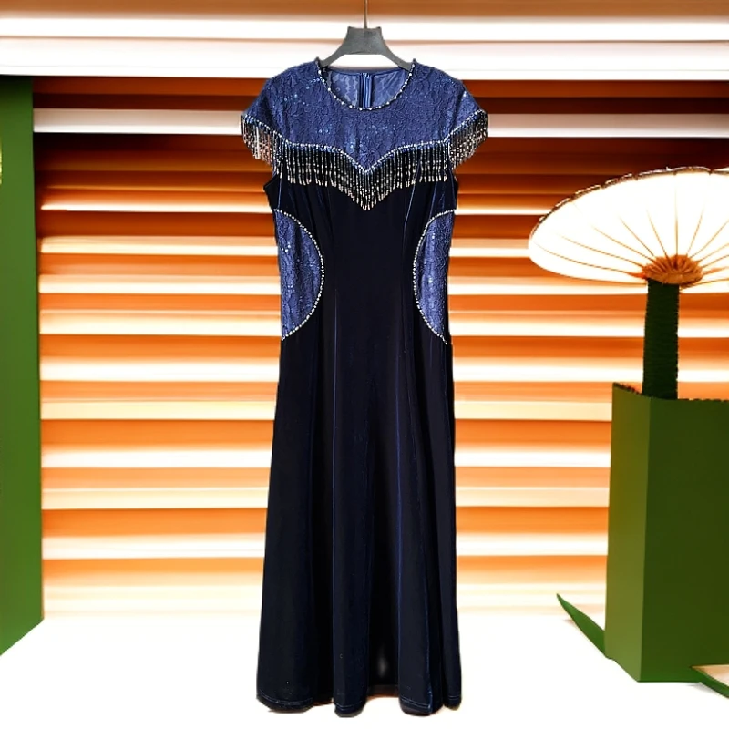 88988设计师新款洋气显瘦修身名媛时尚气质高端收腰女装连衣裙