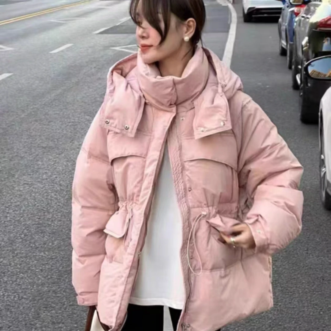 0012款韩系温柔中长羽绒服