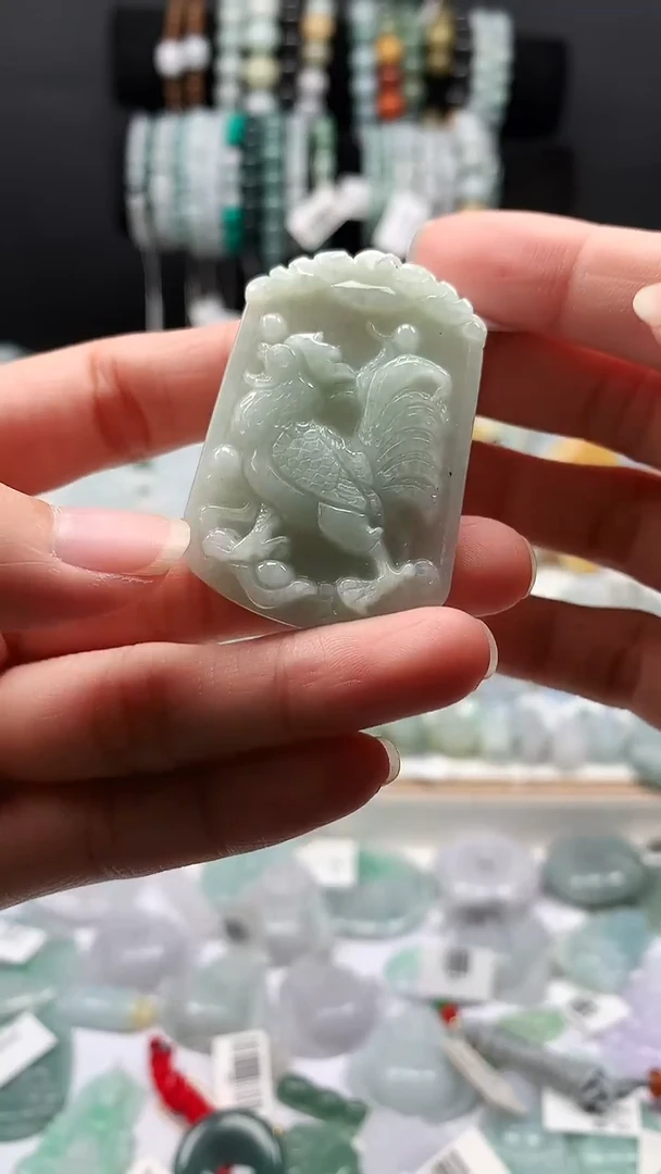 吊坠(不含链)未镶嵌翡翠48生肖鸡