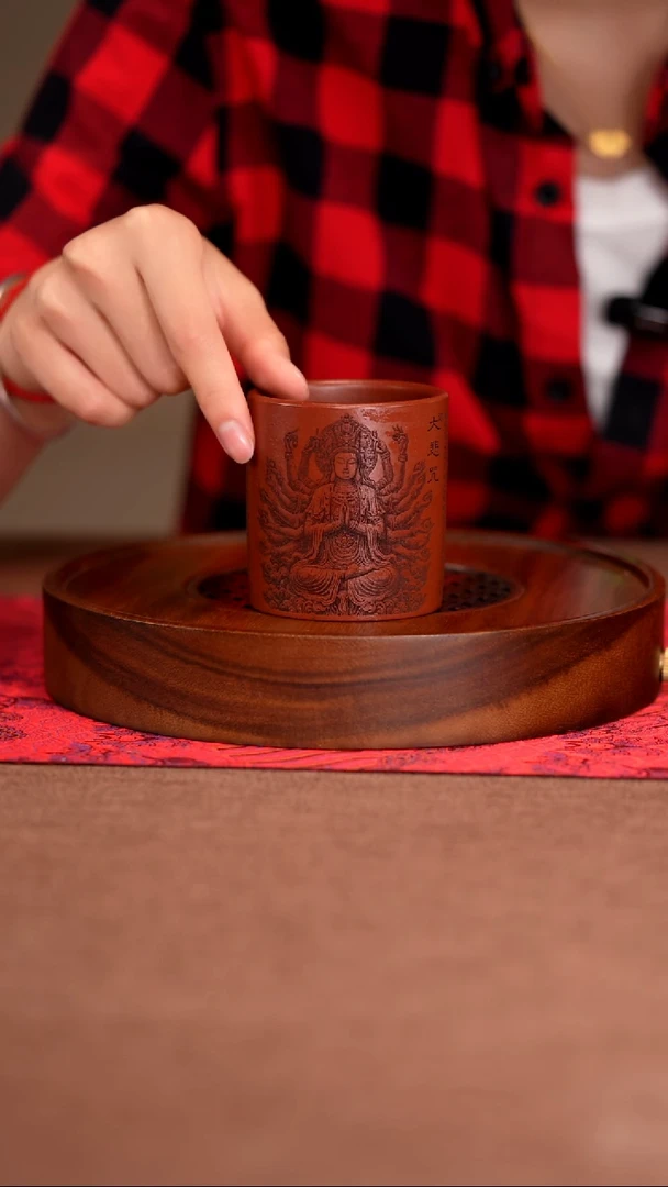 茶杯紫砂原矿紫砂