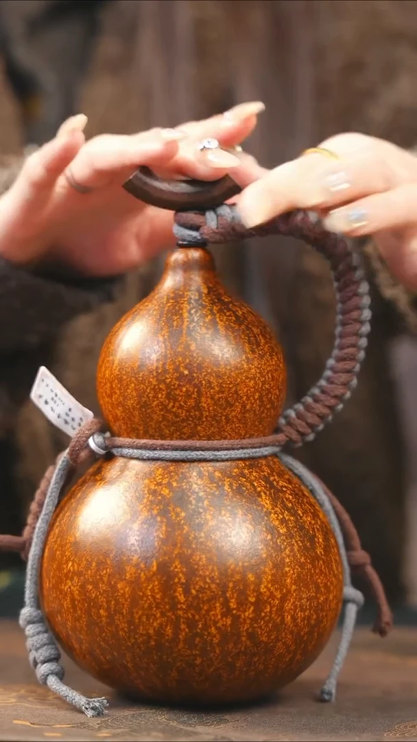 【闪购商品】XH289大漆酒葫芦不包手串及旋转底座