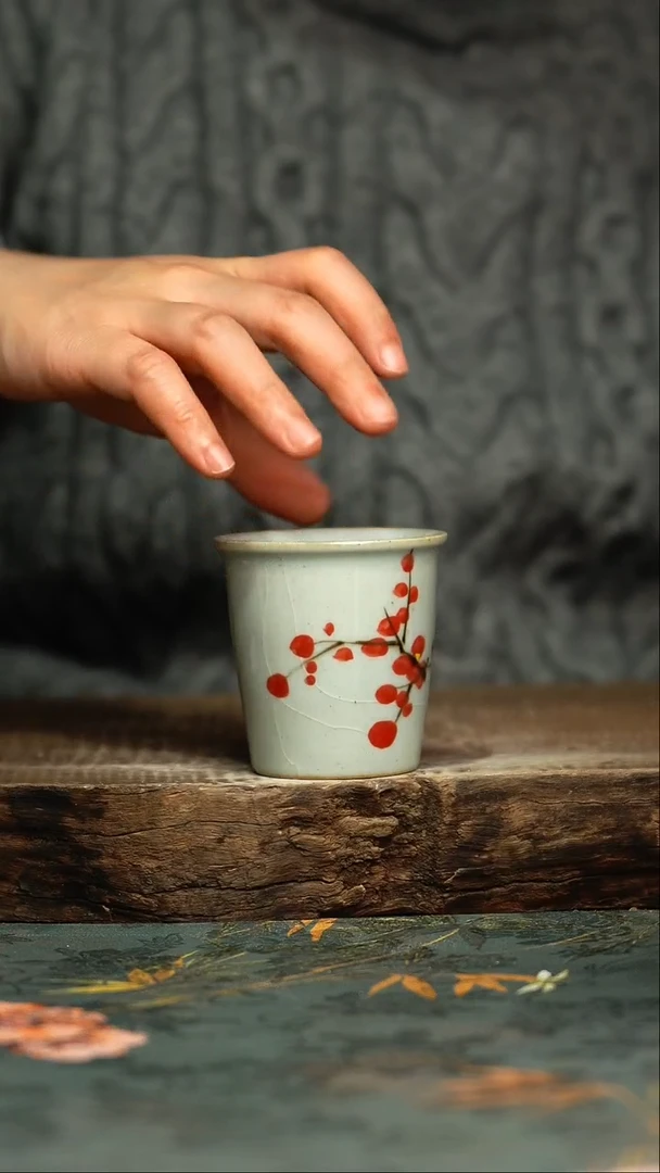 【闪购商品】杯釉下彩手工手绘同款陶器