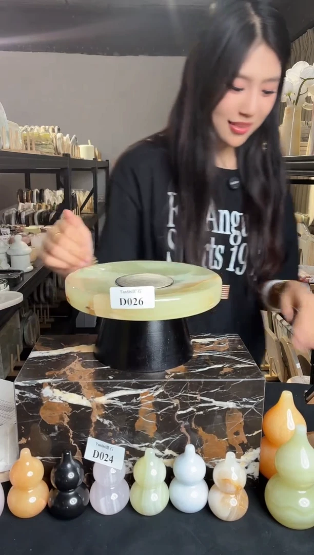 石材D026古青玉果盘