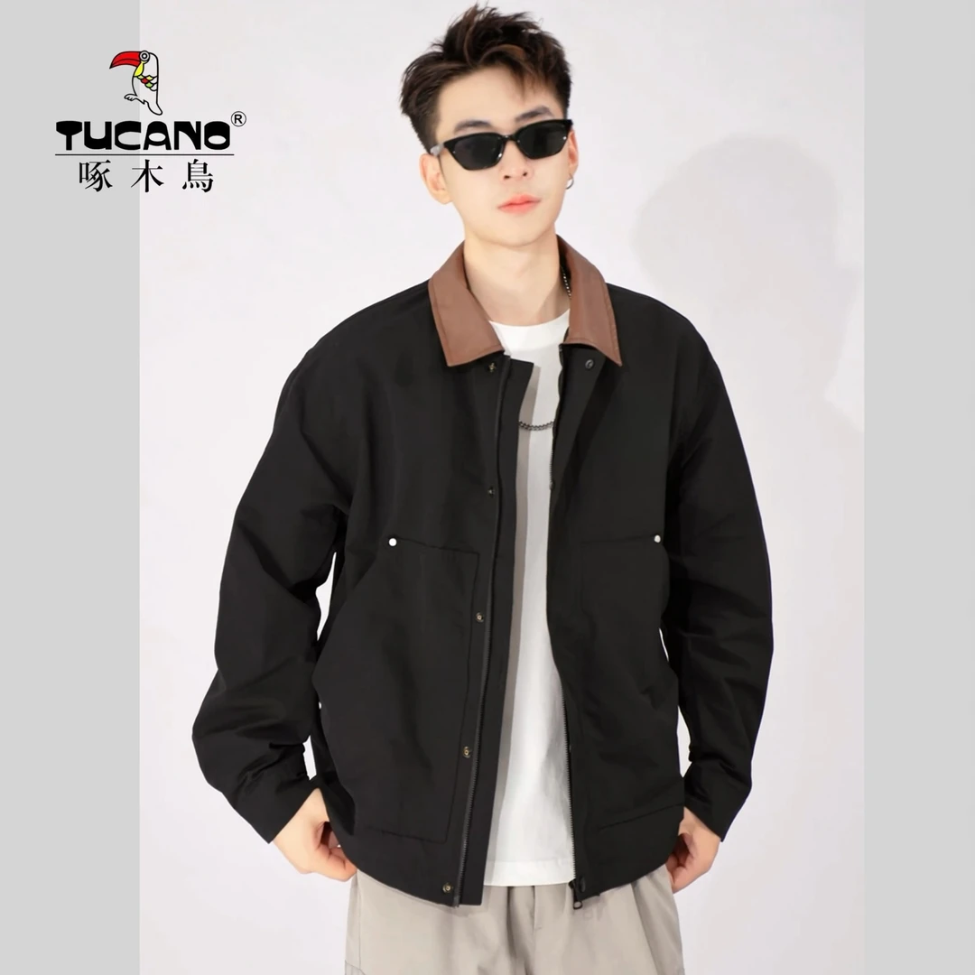 TUCANO/啄木鸟2025男士春秋新款美式简约百搭复古休闲时尚夹克