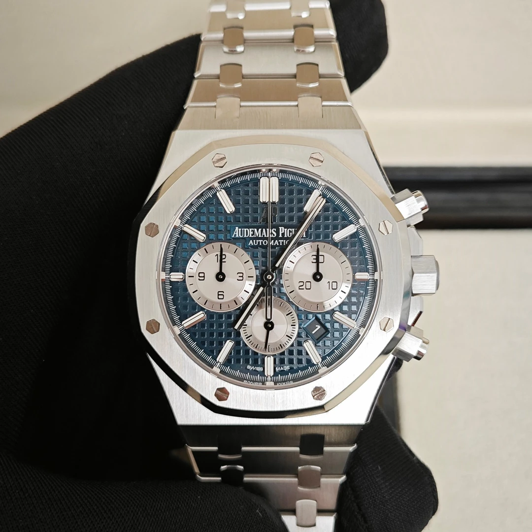 95新 Audemars Piguet/爱彼 爱彼皇家橡树26331ST蓝盘21年全套