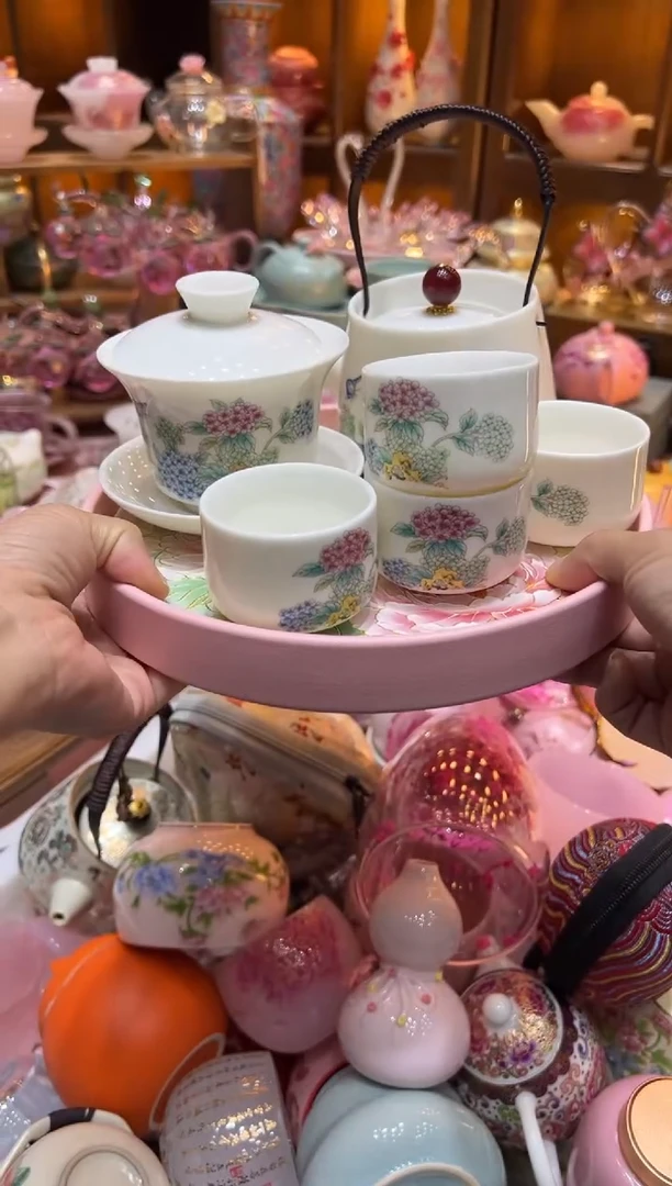 一壶4杯+盖碗（没有茶盘）