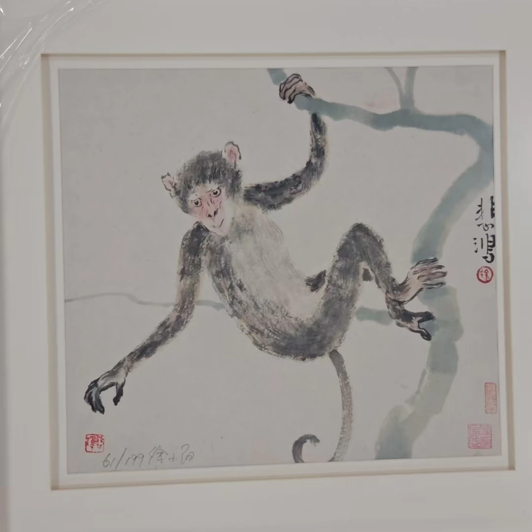 【景德镇】高温陶瓷，字画十二生肖猴