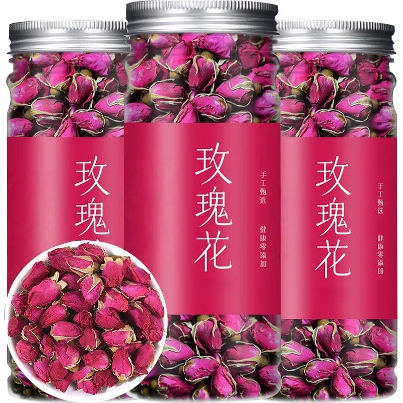 玫瑰花茶花冠茶新鲜茶干花无硫熏大朵泡水干重瓣玫瑰