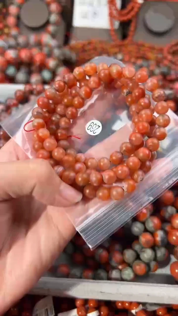 南红玛瑙手串未镶嵌8