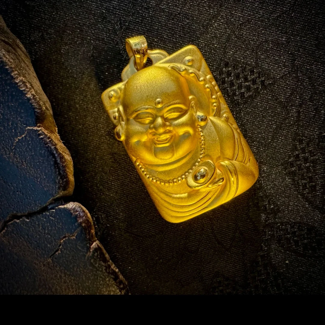 【春夏饰品】足金弥勒佛牌时尚百搭送礼首选小众礼物618好物节