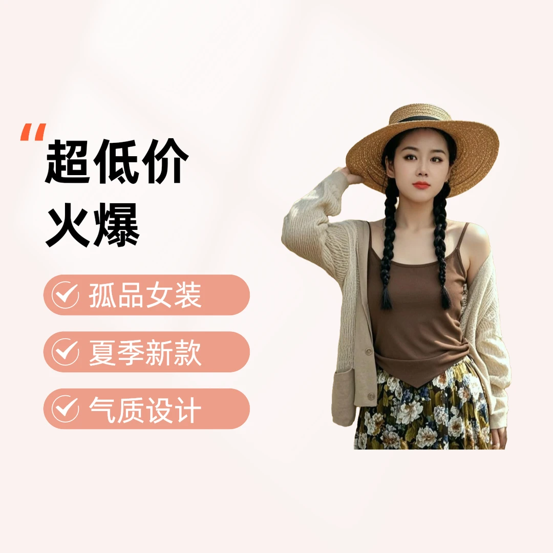 孤品直播间夏季新款设计感气质女装