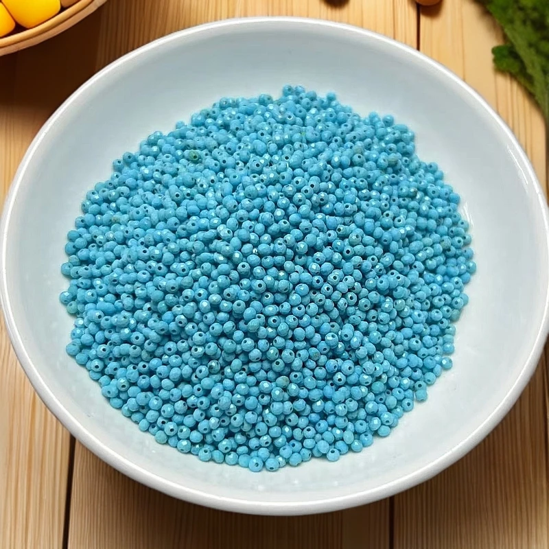 天然散珠 菱锰矿圆珠切割面(蓝色)【L076】2mm 100颗11.8元