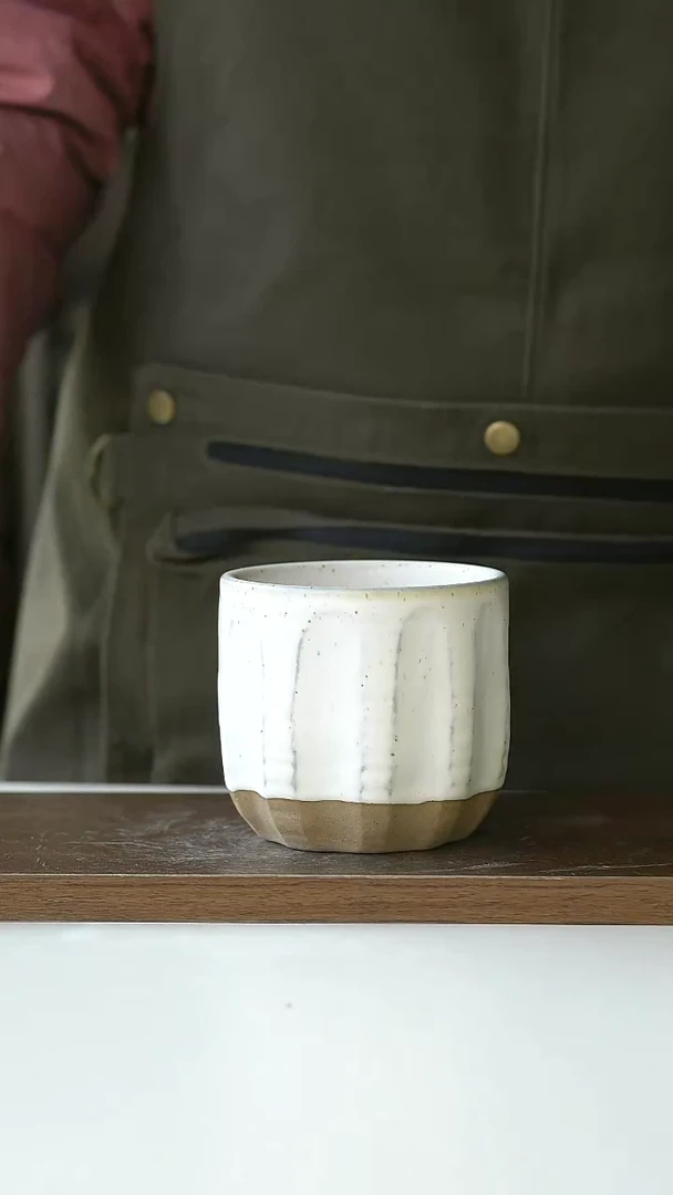 【闪购商品】陶瓷微瑕出加班大条纹手握杯@4-2@