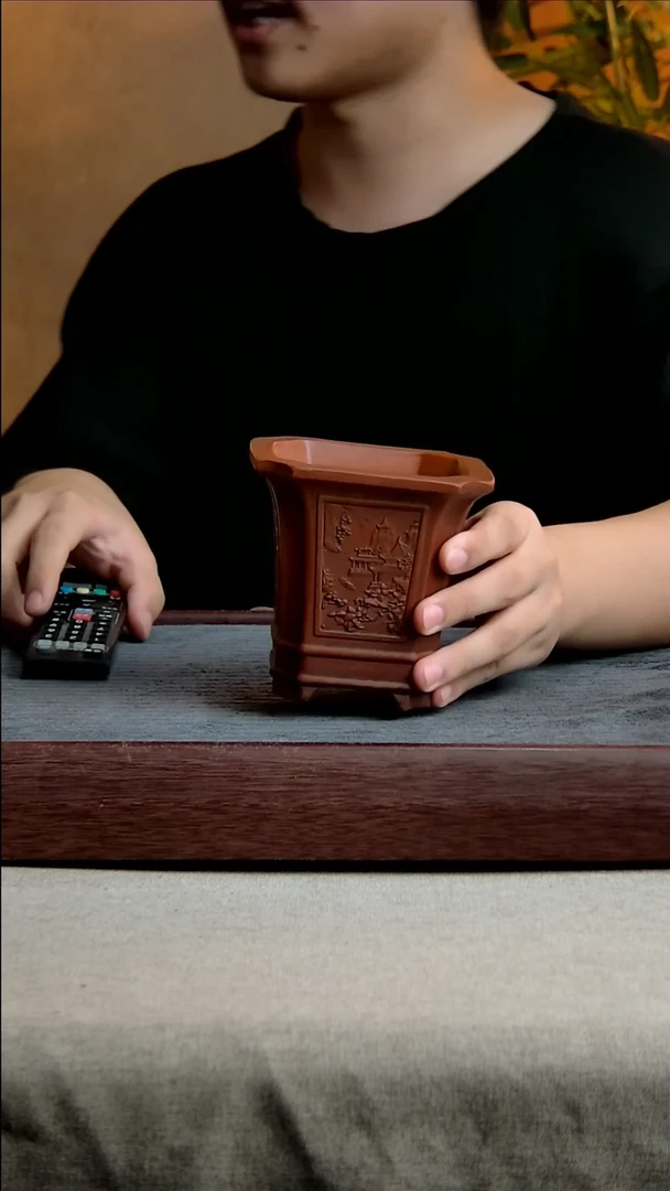 紫砂花盆9*10内径紫砂花盆