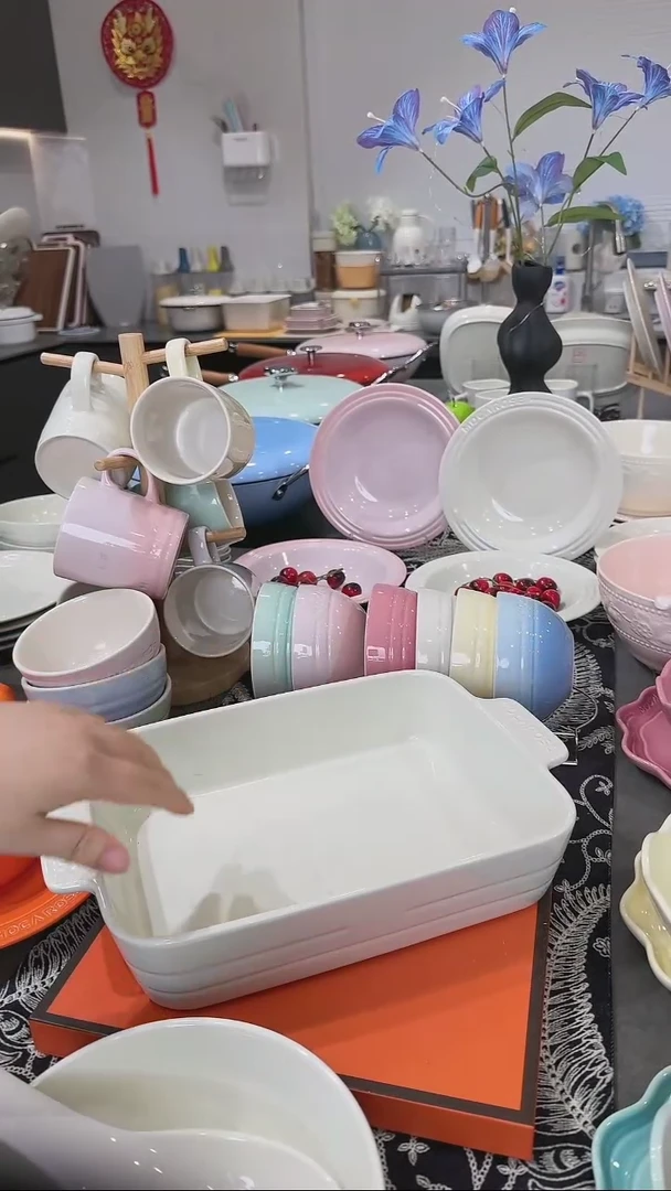 【闪购商品】瓷1个装奶油白11寸大烤盘