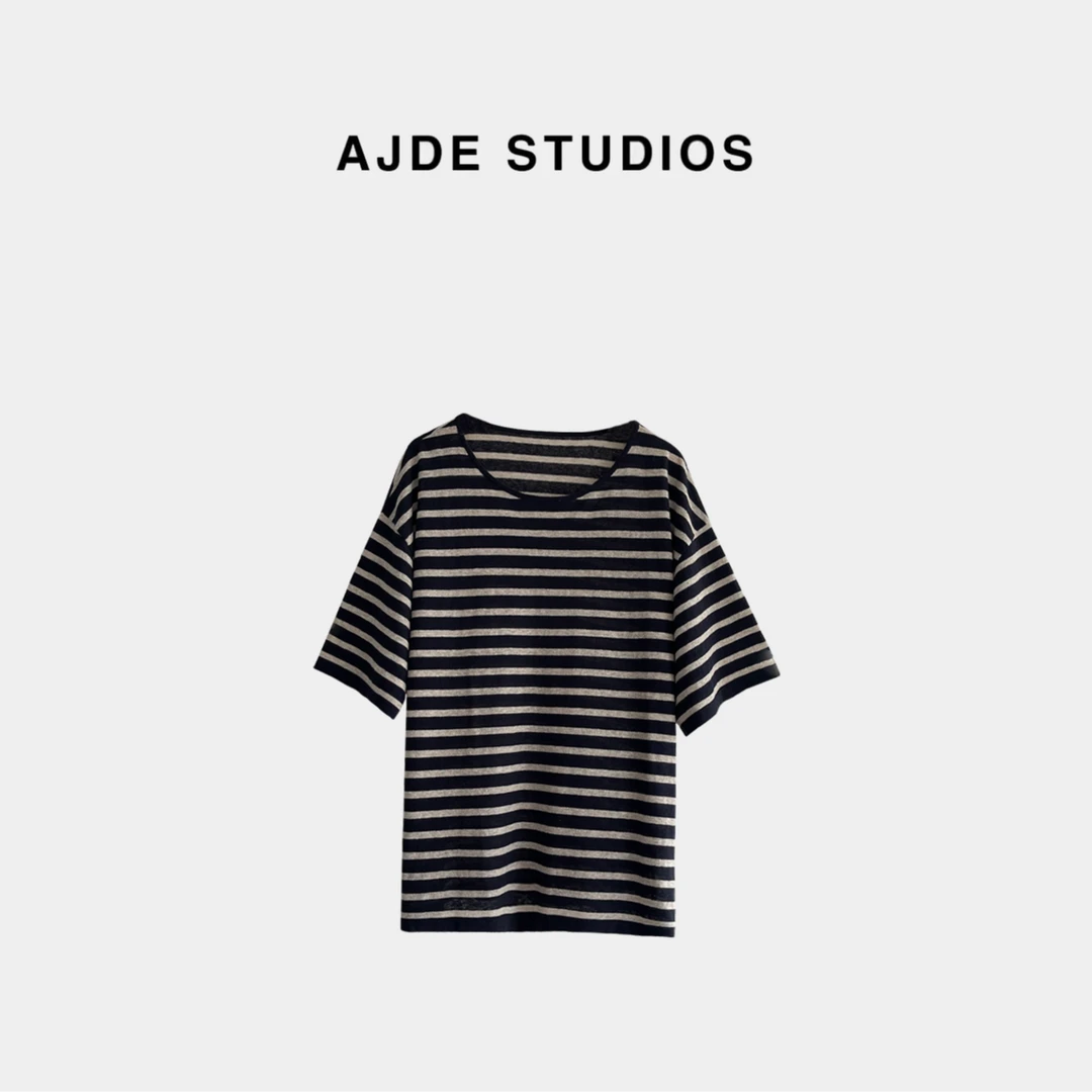 AJDE｜ROW亚麻条纹短袖 01