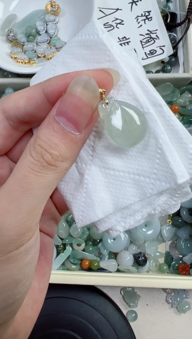 翡翠裸石712号链接，A货翡翠