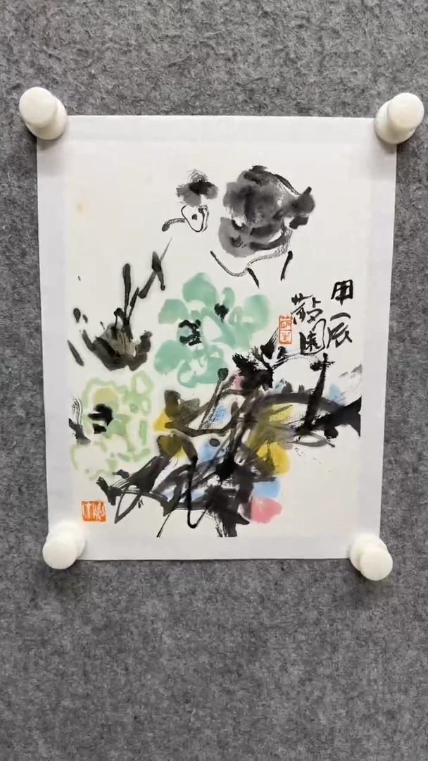 国画写意画花鸟画手绘