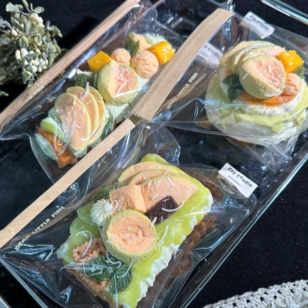 玫珑蜜瓜捏捏硅胶捏捏松饼号角饼干挞甜品捏捏厚奶油泥推荐肌小力