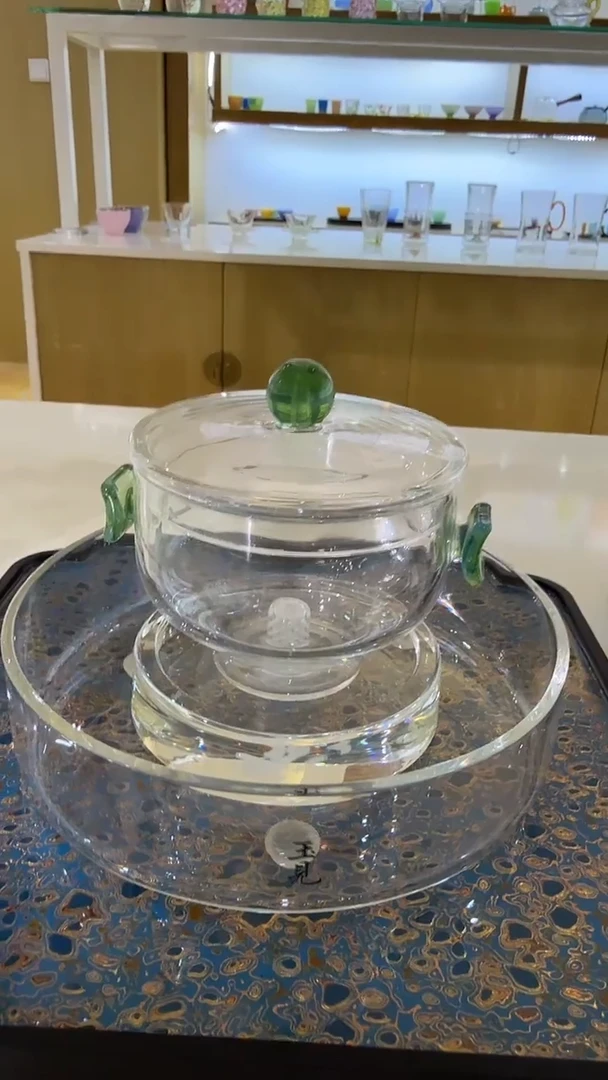 清**合玉见知己泡茶器绿玉