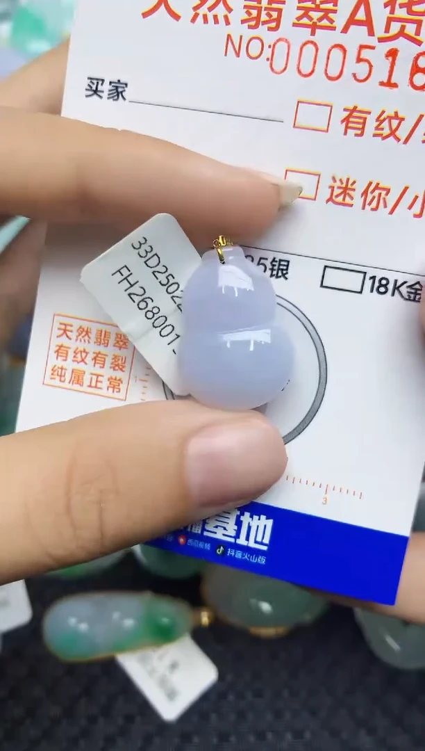 翡翠18K金镶嵌颈饰4534534534