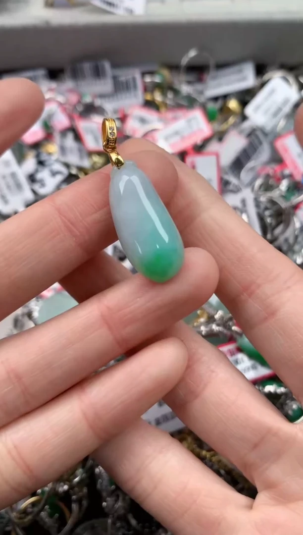 银S925镶嵌戒指翡翠3      3