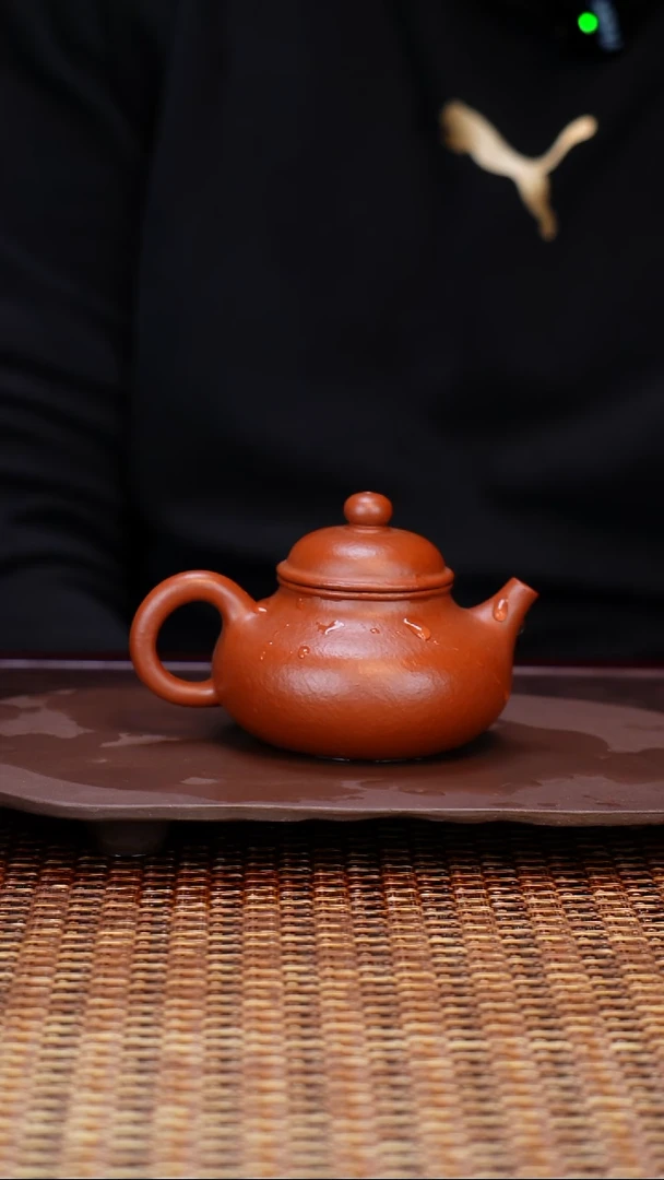 茶壶紫砂汀禾紫砂全手工朱泥《容天》140cc