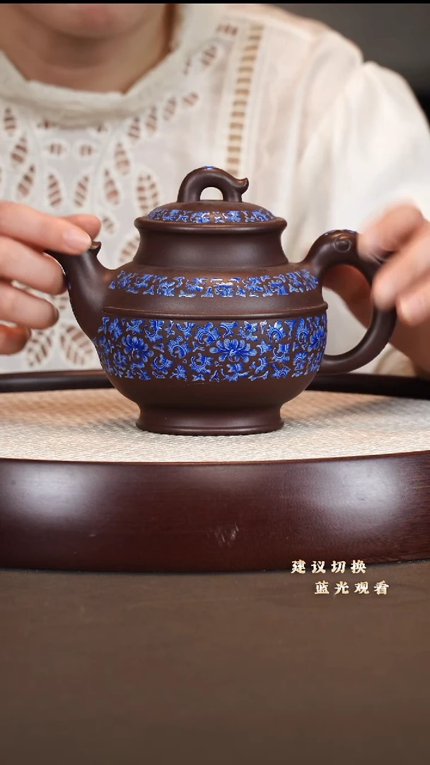 茶壶紫砂李军 明炉 珐琅彩 350cc