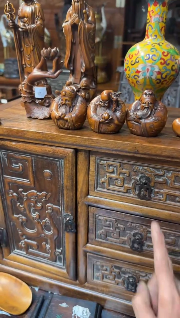 木木头款黄杨福禄寿198