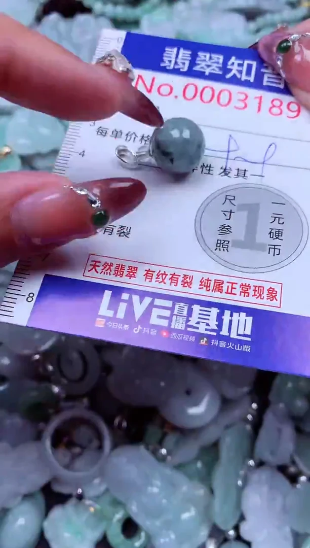 吊坠(不含链)未镶嵌翡翠3189