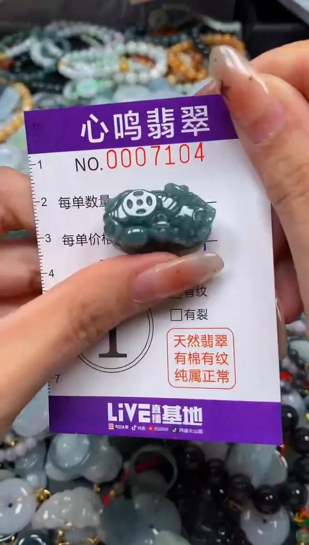 翡翠未镶嵌颈饰闪购007104