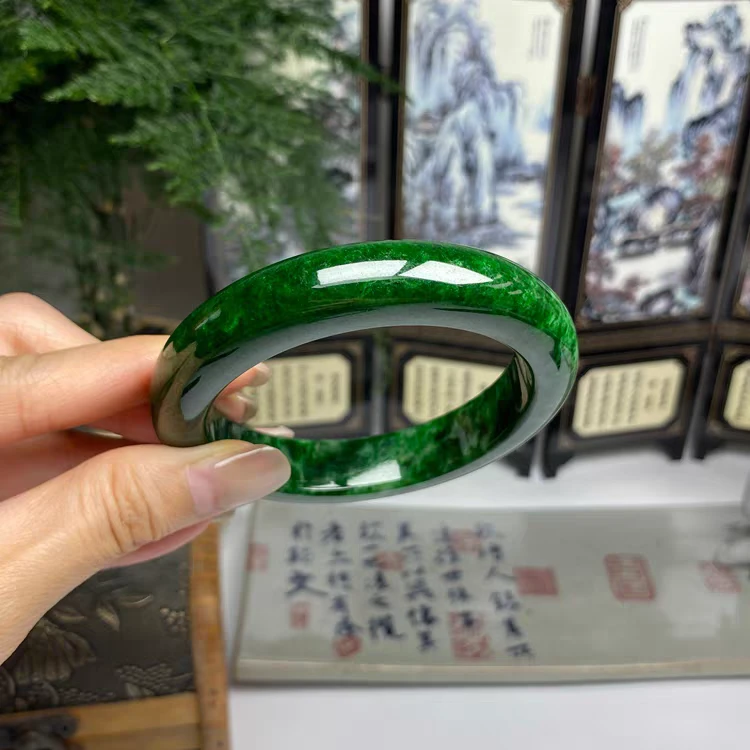 1963号-满色满纹秋正圈手镯