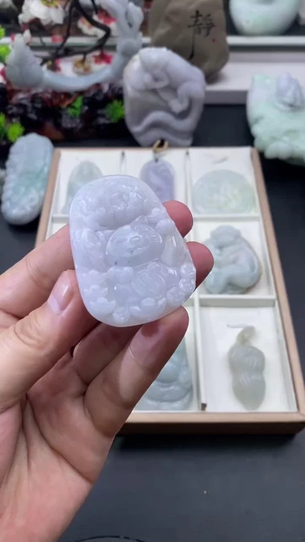 吊坠(不含链)未镶嵌翡翠缅甸翡翠