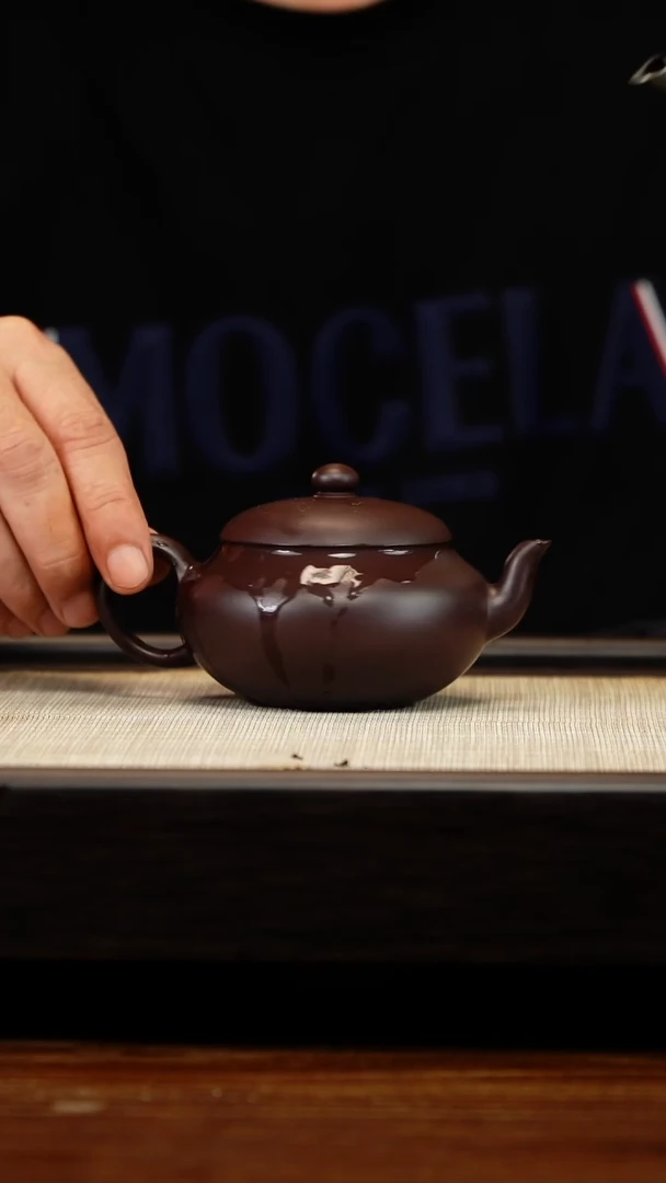 茶壶紫砂紫泥聚缘