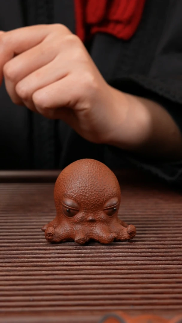 【闪购商品】紫砂茶宠紫泥章鱼