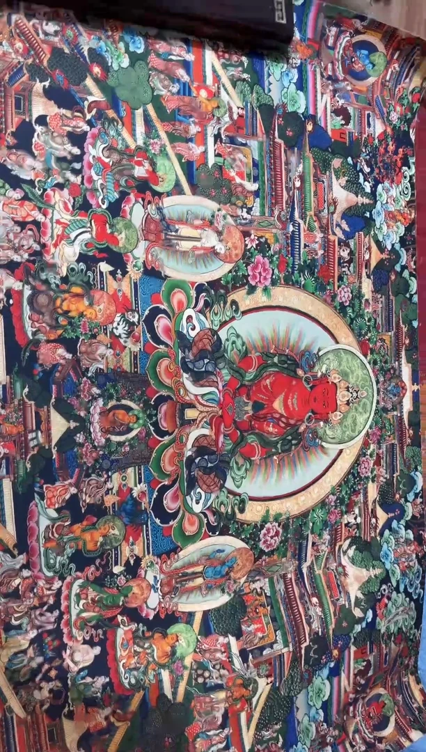 卷轴画龙妹唐卡直播tk16