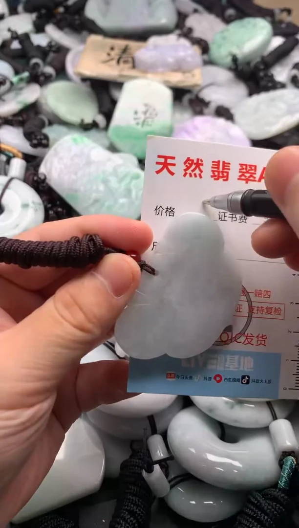 翡翠未镶嵌吊坠(不含链)1