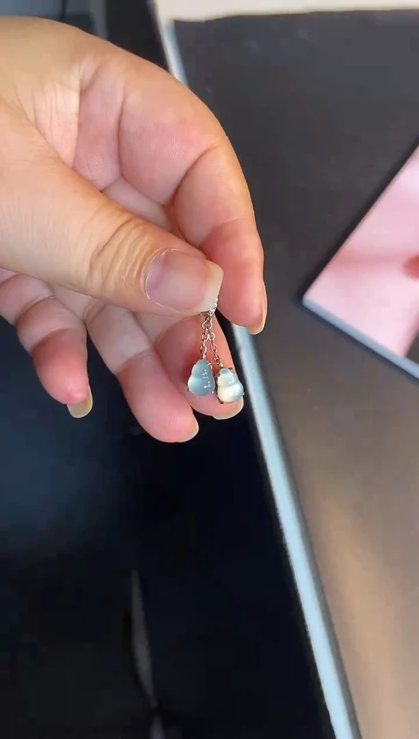 吊坠(不含链)银S925镶嵌翡翠1