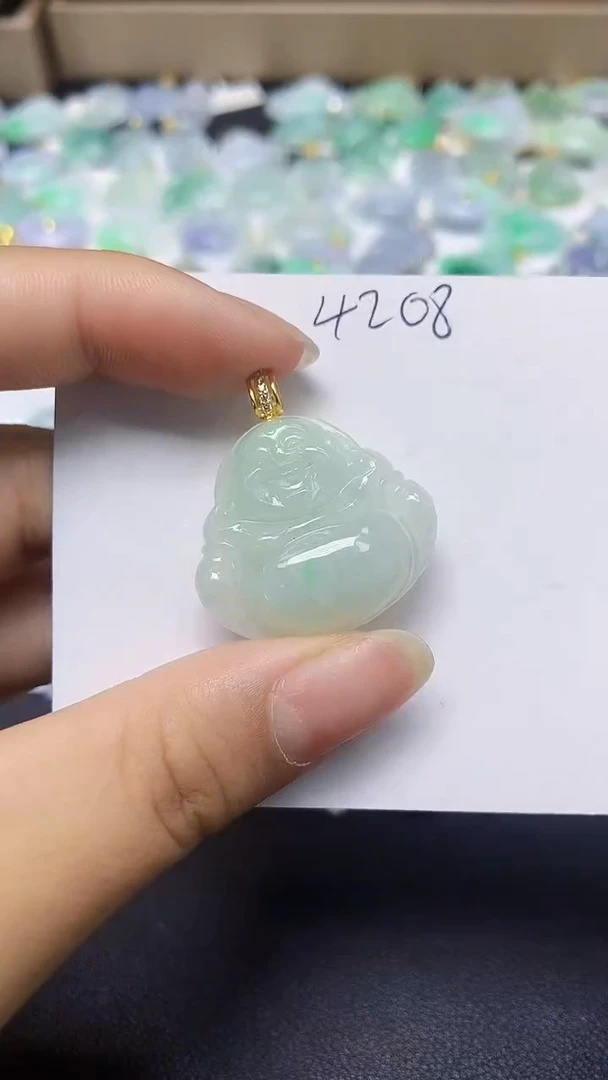 翡翠未镶嵌颈饰 天然缅甸翡翠A货