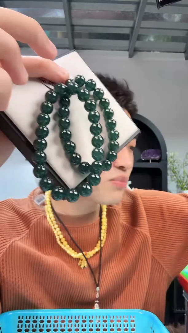 未镶嵌手链翡翠晶7425 约9mm 多样性发一件