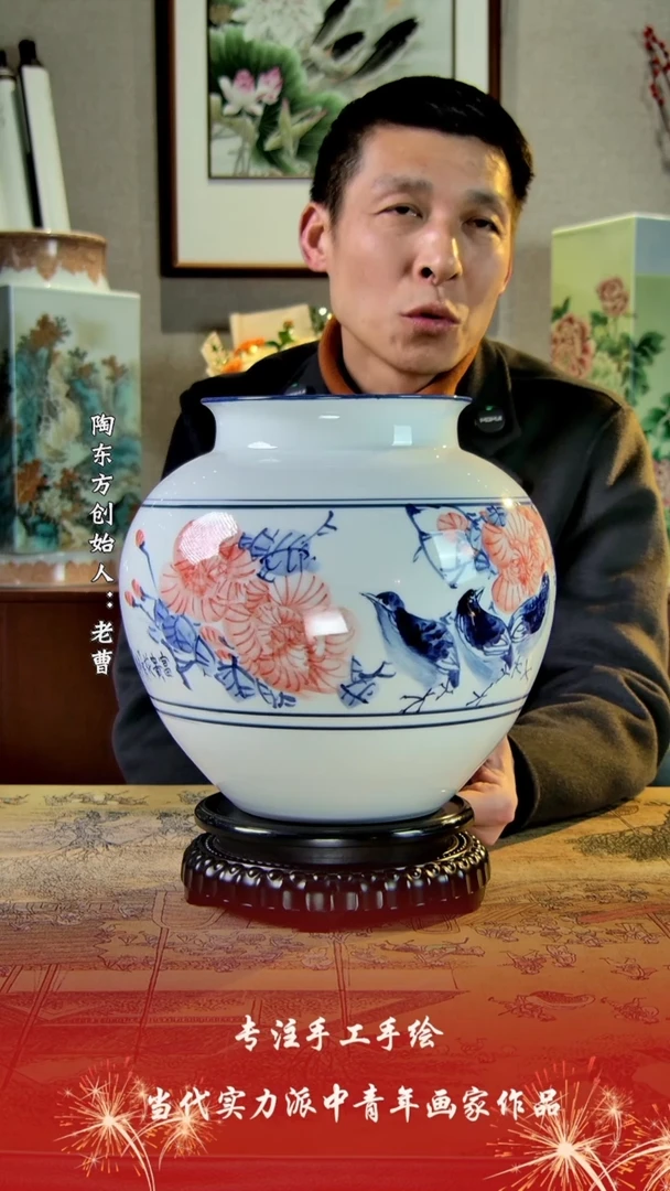 【闪购商品】其他景德镇陶冬陶瓷艺术作品花瓶瓷板画摆件