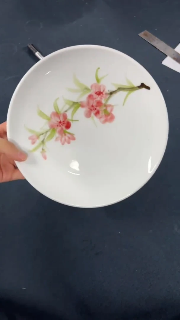景德镇手绘釉中彩（食品级）平盘
