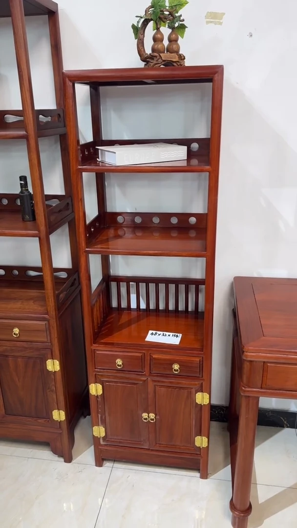 【闪购商品】花梨木类家具48*32*154花梨木书柜